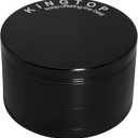 KINGTOP Grinder, Large 3" Spice Grinder (Midnight Black)