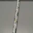 RUSPEPA Reversible Christmas Wrapping Paper Roll, Mini Roll, Gold Foil White Reindeer Woodland Pattern and Pink Snowflake Gift Wrap Paper for Holiday, Winter Gifts, 17 Inches x 32.8 