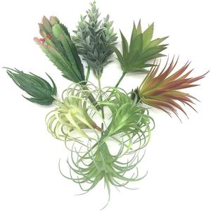 8 PCS Artificial Succulents Plants Lifelike Air Plants Floral Tree Arrangement Assorted Faux Greenery Artificial Plants Set Garden Home Office DIY Decoration Ornament