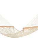 Castaway Living 13 ft. Double Traditional Hand Woven Cotton Rope Hammock 2-Person, 450 lb Capacity, Free Extension Chains & Tree Hooks, Designed in The USA