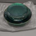 Rubtlamp 60 Green Plastic Plates, Hammered Clear and Gold Disposable Plates Include 30 Dessert Platos, 30 Dinner Platos for St. Patrick's Day