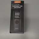 Tire Inflator Portable Air Compressor - 150PSI Fast Cordless Air Pump for Car Tires, Rechargeable Bike Tire Pump with Digital Pressure Gauge, LED Light for Cars, Bicycles, Balls and More (Orange)