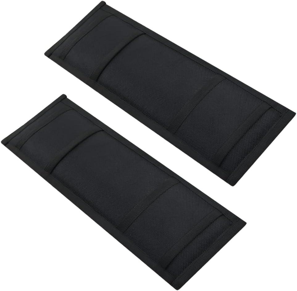 2 Pack Universal Tie Down Strap Protector Sleeve Ratchet Strap Protector Sleeve for Boat, Trailers, Jetski, Waverunner Black 4 x 12 Inches