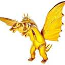 TwCare King Ghidorah, 1964 Movie Series Movable Joints King of The Monsters Dinosaur Action Figures, Travel Bag