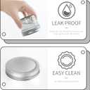 VERONES Mason Jars Canning Jars, 4 OZ Jelly Jars With One Piece Regular Lids, Ideal for Jam, Honey, Wedding Shower Favors, DIY Spice Jars, 40 PACK