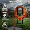 Garden Hose Holder, 57 Inch Extra Tall Freestanding Water Hose Stand, Heavy Duty Stainless Steel Ground Stake with Triangle Reinforcement, Supports 200 ft Hose