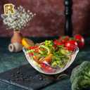 R-kay 6 Pack Extra Large Serving Bowl - 150 Ounce Plastic Serving Bowls For Entertaining - Clear Plastic Bowls For Salads And Snacks - Disposable bowls For All Occasions