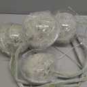 TOPIA Artificial Dandelion Flowers Lovely Faux Dandelion Flowers for Home Decoration (4 Pcs) (White)