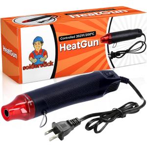 Heat Gun for Soldering with Adjustable Temperature Control Lightweight Ergonomic SolderStick Heat Tool, IP67 Waterproof, Fast Heating for Heat Shrink Tubing, Electrical Repairs & DIY Use