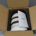 LE TAUCI Cereal bowls 26 oz, Ceramic Soup Bowl for Kitchen, Embossment Stoneware Bowl for Pho, Chip, Fruits, Salad, Noodle, Ramen, Suit For Housewarming - 6 Inch, Set of 4, Arctic white