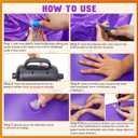 Hungdao 4ft Halloween Inflatable Witch Duck Halloween Golf Cart Decorations Kit PVC Blow Ups Duck Tinsel Garlands Tinsel Streamers Fan Flag, Reusable Outdoor Pool Floats Decoration for Parade Yard