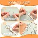 500 Pack 1.2 Inch Loose Leaf Binder Rings 30mm Metal Office Book Rings Office Book Flashcard Ring Metal for Index Cards, Notebooks, Flashcard, Papercards, DIY Crafts, Keychain