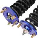 Coilover Struts Spring Shocks Adjustable Height Coilovers Suspension Struts Coil Spring Shocks and Struts Full Set Kits ECCPP Fit for 2008 2009 2010 2011 2012 for Honda for Accord - Blue