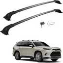 Compatible with Grand Highlander Roof Rack Crossbars 260 LB Max Loading Weight Made of Aluminum with Lockable Anti-Theft Locking Mechanism fit All Verison Grand Highlander (NOT FIT Highlander)
