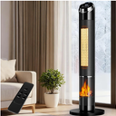 Space Heaters for Large Room, 1500 W Electric Heater with Thermostat, 24H Timer, Indoor Heater with 80°Oscillation, Heaters with Tip-over & Overheat Protection for Indoor Office Use(37IN)