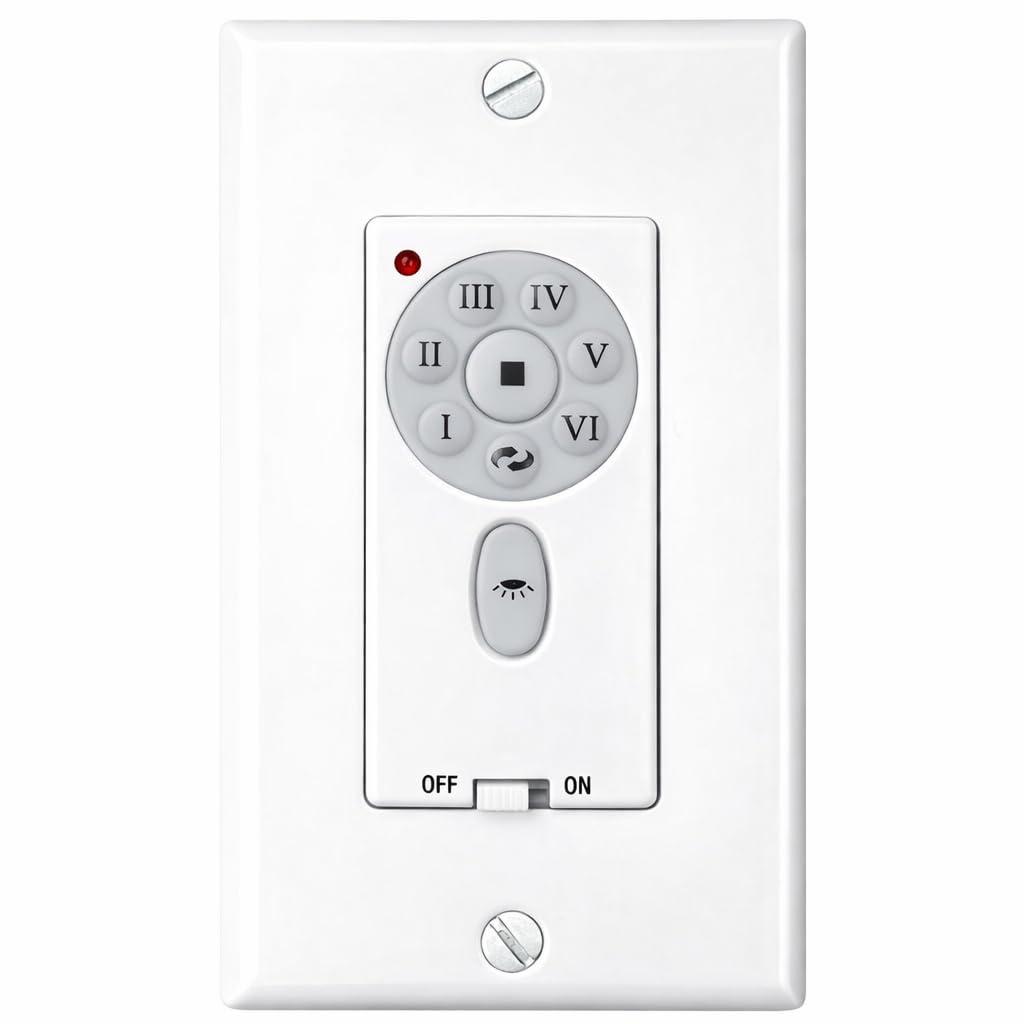 UC9787TB Ceiling Fan Wall Control CHQ9053T E161552 Six-Speed Wall Control + Light Control W/Dimming