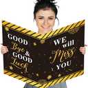 4 Pack Idealmuzik Farewell Party Decorations, Jumbo Farewell Card With Envelope, We Will Miss You Going Away Gift for Coworker Men Women, Goodbye Good Luck Retirement Card Guest Book Party Supplies
