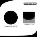 2 Pack Round Acrylic Sheet, 2.7~3mm Thick Acrylic Plastic Sheets Plexiglass Boards for Laser Cutting and DIY Craft Projects (Opaque Black, 6 Inch Diameter)