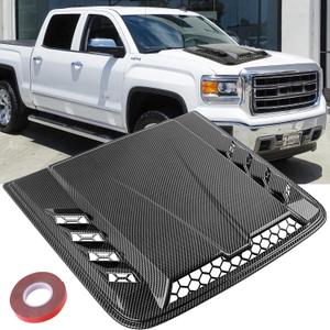 Hood Scoops For Cars, Universal Hood Scoop Hood Vents, Automotive Hood Scoops for Trucks Compatible with Dodge Ram 1500 2500 F150 F250 F350 Toyota Tundra GMC Sierra 1500 2500 Jeep Wrangler