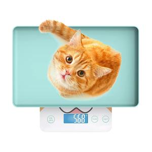 Cute Scale, Digital Pet Scale for Small Animal, Whelping Scale,Mini Precision Gram Weight Balance Scale, High Precision 0.03oz,Blue,Suitable for Newborn Pets