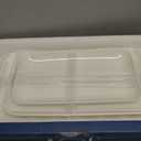 DELLING Large Serving Platter Set of 3, 16/14/12 Inch Porcelain Serving Trays for Party - White Ceramic Rectangular Platters for Entertaining, Appetizer Fruit Tray for Mother's Day Shower Dinner