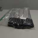 StepRite Kitchen Rugs, Kitchen Mats for Floor, 32"x20" Non-Slip Machine-Washable Kitchen Throw Rug, Absorbent Kitchen Runner Rugs Office, Kitchen Sink Standing Desk Mat, Kitchen Decor Carpet, Black