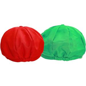 PXIYOU Novelty Super Bros Hats Halloween Party Video Game Cosplay Costume for Men Women 22.7-23.4Inch Red,Green