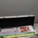 Vintage Mahjong Travel Set 148 Multicolored Tiles 4 Blank & Case