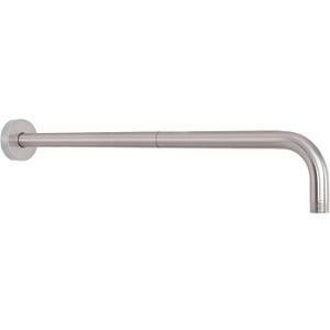 HarJue Shower Arm with Flange and Teflon Tape, Wall Mounted Shower Pipe Arm 304 Stainless Steel Extension Arm for Fixed Shower Head & Handheld (20 Inch, Brushed Nickel)