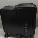 BOJUEGZI 20" Ride-On Suitcase for Kids, Kids Luggage with Spinner Wheels for Boys Girls Ride on Toddler Luggage Travel Rolling Ride on Suitcase(Black)