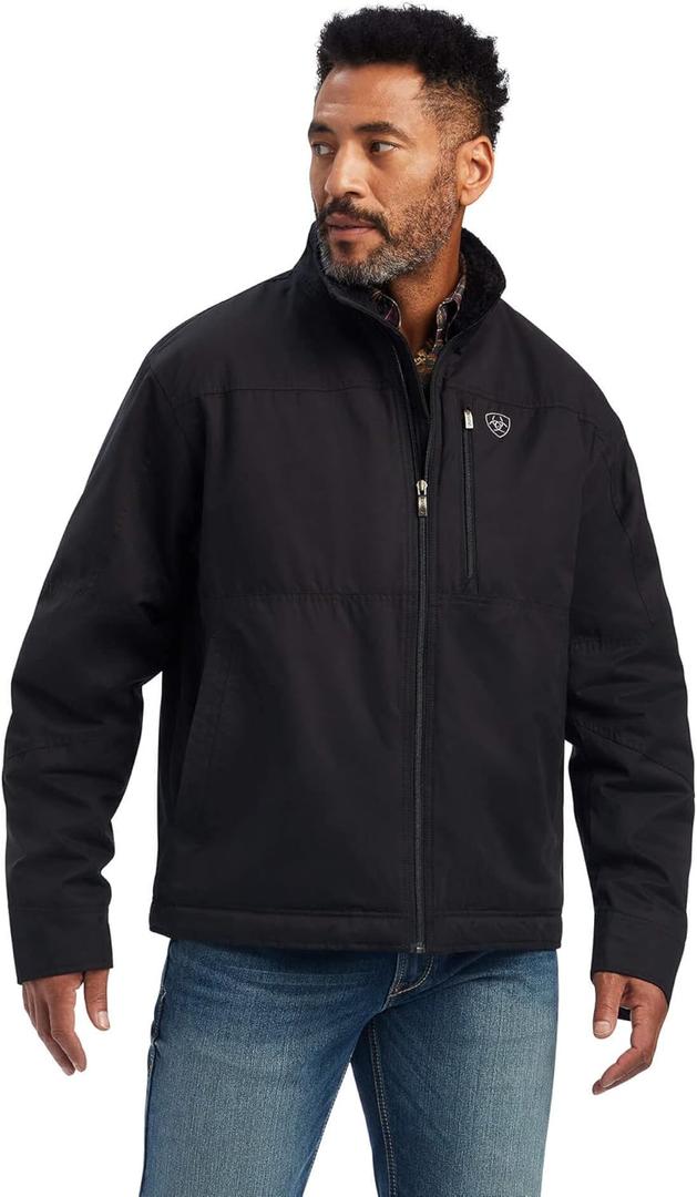 ARIAT Men's Grizzly Canvas Jacket with CCW Pocket Black XL