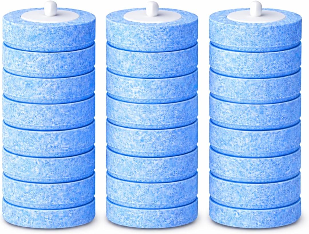 Count Disposable Toilet Brush Heads, Toilet Bowl Wand Refills, Replacement Heads for Toilet and Bathroom Cleaning, Not Compatible with Electric Toilet Brushes(24PCS)