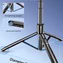 Aluminum 71" Phone Tripod, Travel Tripods for iPhone with Remote, Extendable Cell Phone Selfie Stick Tripod Stand Compatible with iPhone 17/16/15/14/13/Android/Camera