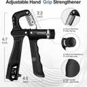 Grip Strength Trainer Kits (5 Pack), Forearm Strengthener with Adjustable Resistance, Grip Strength Tester, Finger Strengthener, Hand Gripper Strengthener for Muscle Building Injury Recover