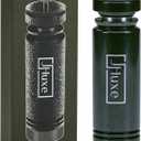 Modern Design Wood Pepper Grinder, 8 Inch Wooden Pepper Mill, Adjustable Coarseness Manual Peppermill, Innovative Starry Black Refillable Peppercorn Crusher with Steel Rotor, Gift, Personal, AE1