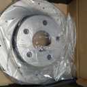 Front Brake Kit, Drilled & Slotted Brake Rotors and Pads Compatible with 2007-2017 Jeep Wrangler, 2018 JK, 302mm(11.9in) Brake Disc
