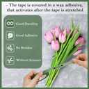 COIDEA 8 Rolls Floral Tape, 1/2" Wide Flower Tape, Dark Green Floral Tape for Fresh Flowers, Adhesive Florist Tape for Floral Crafts, Bouquet Floral Arranging Stem Wrapping, Wedding Bouquet, 30Yard