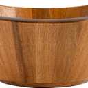 Gibson Home Sherwood 3-Piece Acacia Wood Salad Bowl Set, 32 Quart Large Serving Bowls, Natural Finish, Durable & Eco-Friendly