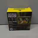 Lighted Christmas Garden Flag for Outside, Led Snowman Garden Flag, Winter Yard Flag 12x18 Double Sided for Outdoor Yard Porch Lawn Decoration