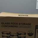 GULFLIN 24-Piece Small Glass Food Storage Containers with Lids Airtight, 1.5 Cup Meal Prep Containers Set, Microwave&Dishwasher Safe, Leak-Proof, BPA-Free, Grey