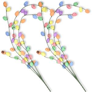 Needzo Pastel Easter Egg Vines, Decorative Colorful Spring Twigs for Floral Arrangements Wreaths and Centerpieces, 25 Inch Stems (Pack of 2)