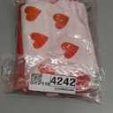 Artoid Mode Red Heart Love Valentine's Kitchen Towels Dish Towels, 18x26 Inch Farmhouse Anniversary Wedding Decoration Hand Towels Set of 4