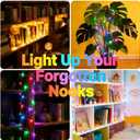 RadiantFlux Fairy String Lights - 16.4ft 50 LED Battery Operated, 21 Modes, IP65 Waterproof, Multi-Color Changing for Christmas Indoor Outdoor Decor