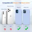 Miracase Compatible with iPhone 12 Case and iPhone 12 Pro Case, Liquid Silicone Gel Rubber Full Body Protection Shockproof Drop Protection Phone Case for iPhone 12/12 Pro 6.1 inch, Clove Purple