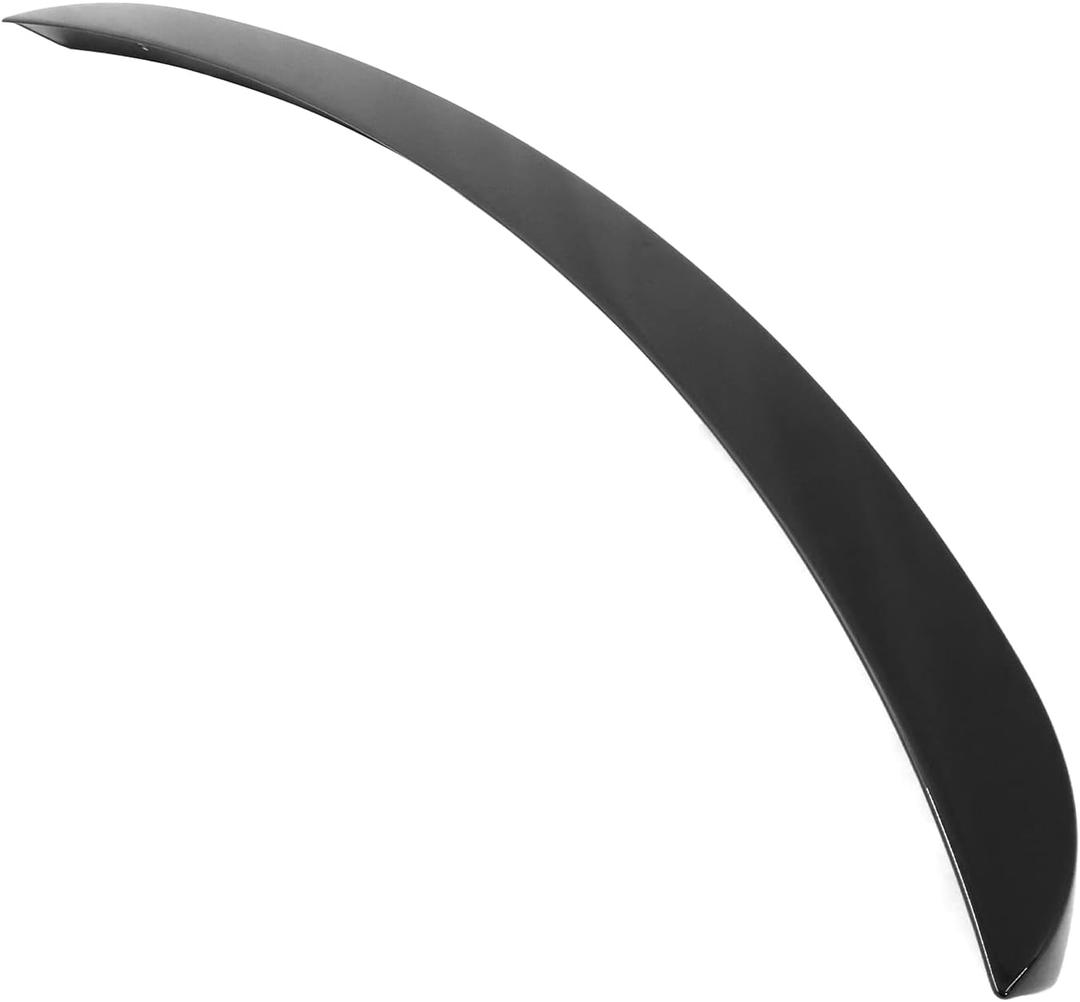 IKON MOTORSPRTS, Trunk Spoiler Compatible with 2008-2012 Honda Accord Coupe 2-Door, Painted #NH731P Crystal Black Pearl ABS Plastic Factory Style Rear Wing Tail Lip Trim, 2009 2010 2011