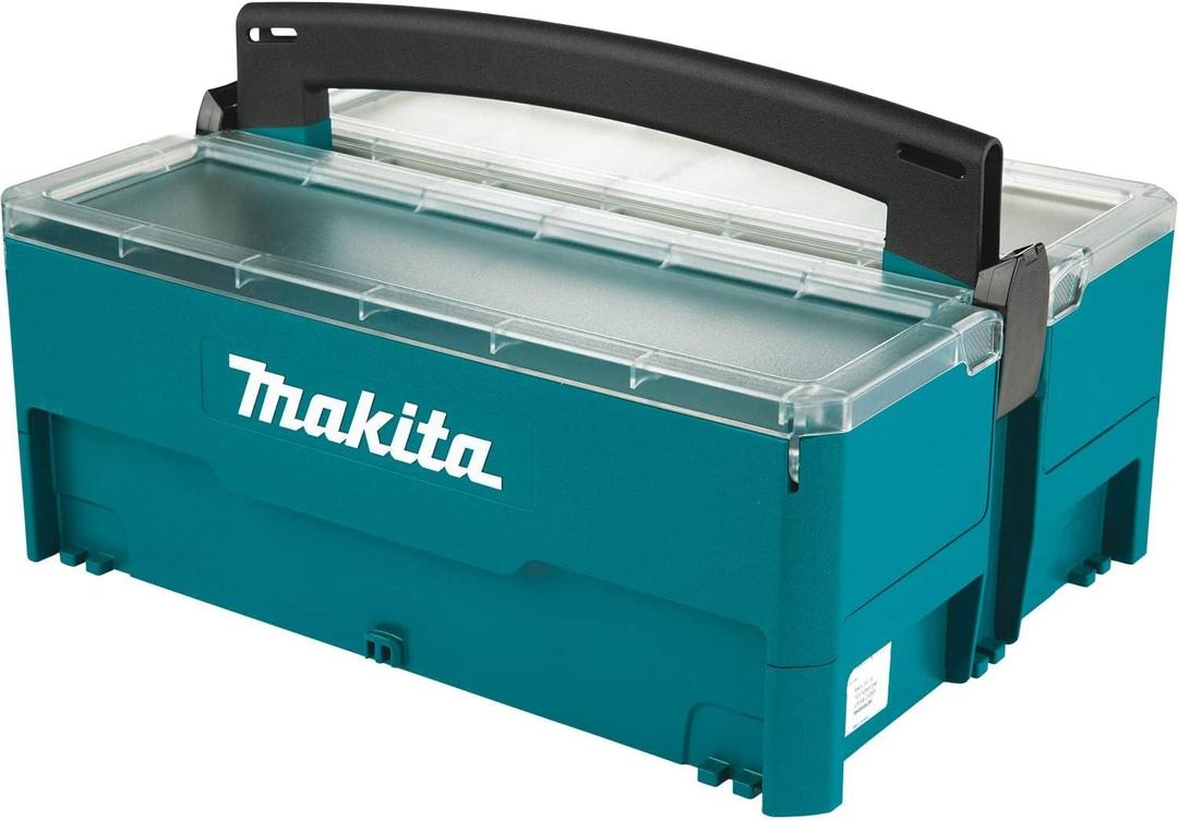 Makita P-84137 MAKPAC Interlocking Storage Box with Inserts, 6-1/2" x 15-1/4" x 11-5/8"
