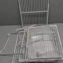 Extendable Metal Wire Shelf Organizer - Adjustable 15-24.4in Length, Stackable Storage Rack for Kitchen/Pantry/Bathroom/Shoe Cabinet/Tool Closet (4, White)