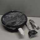 Carbon Steel Wok, 13-Inch, Pre-Seasoned, Non-Stick, with Lid and Spatula, Flat Bottom, Ideal for Stovetop Cooking