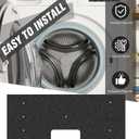 8 Pcs WH01X35719 Lint Filter, Replacement for GE Profile Washer and Dryer Combo Model PFQ97HSPVDS