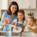 Premium Reusable Dish Cloths Towels Super Absorbent-Sustainable Cleaning Microfiber Rolls Wipes Large for Kitchen-Optimized-Home- Cars- Glasses -bathrooms- Electronics (Blue) 50 Pack